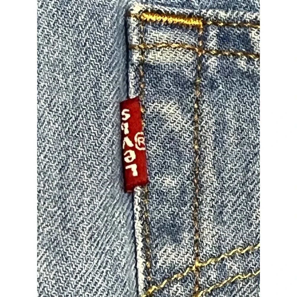 Levi's 501 Original Denim Shorts Womens 26 Blue Distressed Cut Off Festival Boho